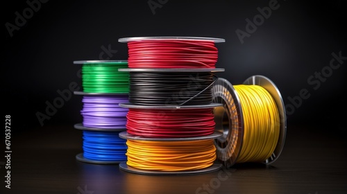 ABS wire plastic for 3d printer of different colors photo