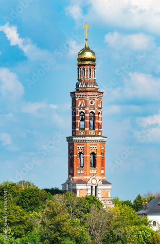 Russia. Poshupovo village, Rybnovsky district, Ryazan region. The Bell Tower of the St. John the Theologian Monastery photo