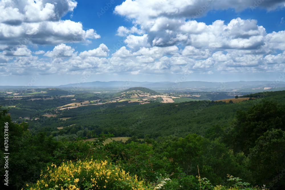 Obraz premium Road to Sorano, Grosseto province, Tuscany