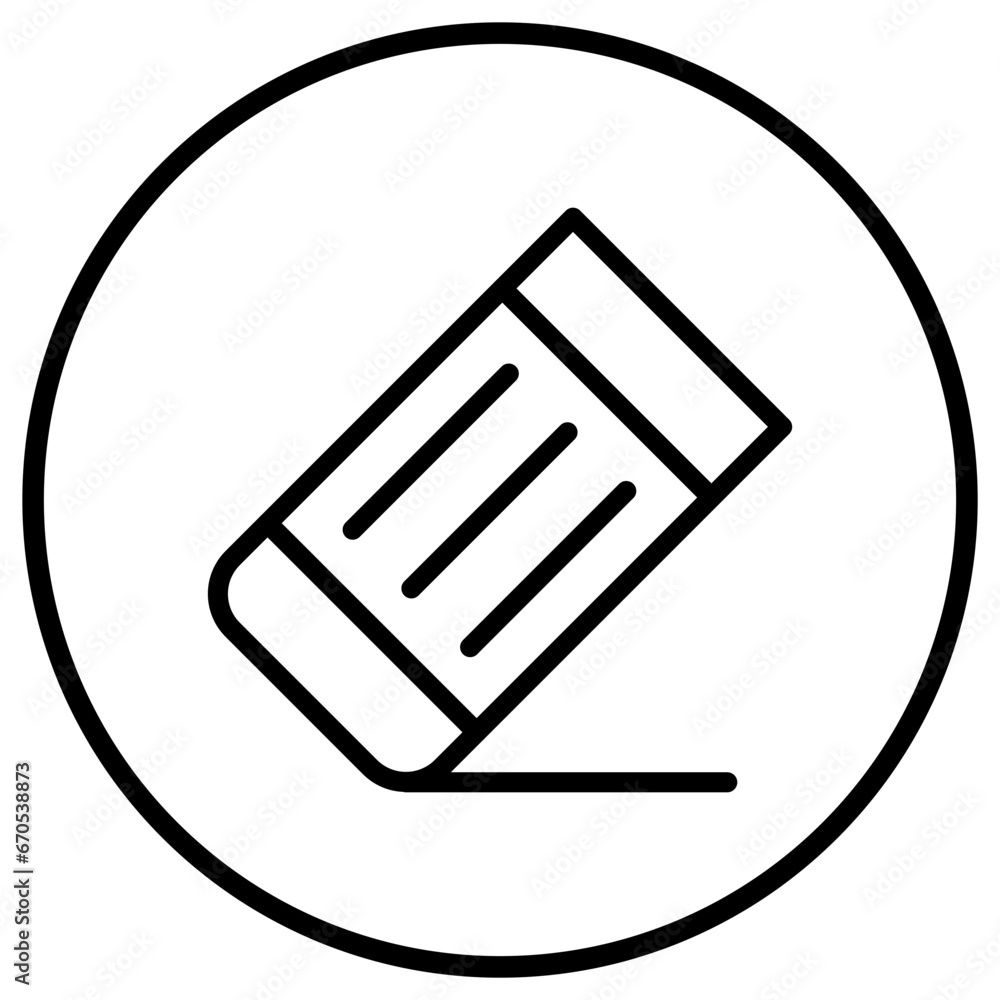 Eraser Vector Icon Design Illustration Eraser Vector Icon Design Illustration