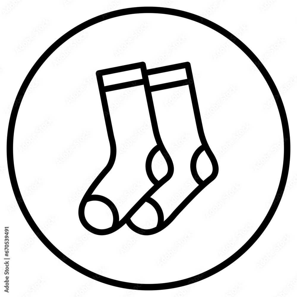 Socks Vector Icon Design Illustration Socks Vector Icon Design Illustration