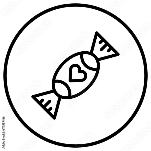 Toffee Vector Icon Design Illustration