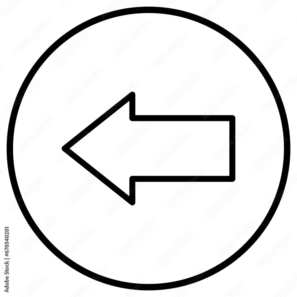 Left arrow Vector Icon Design Illustration Left arrow Vector Icon Design Illustration