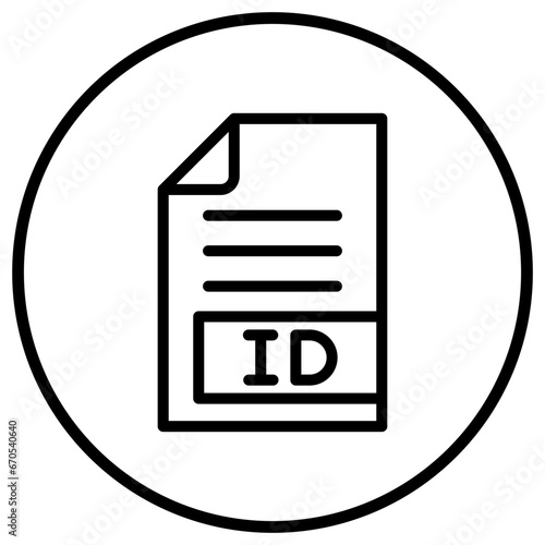 ID Vector Icon Design Illustration