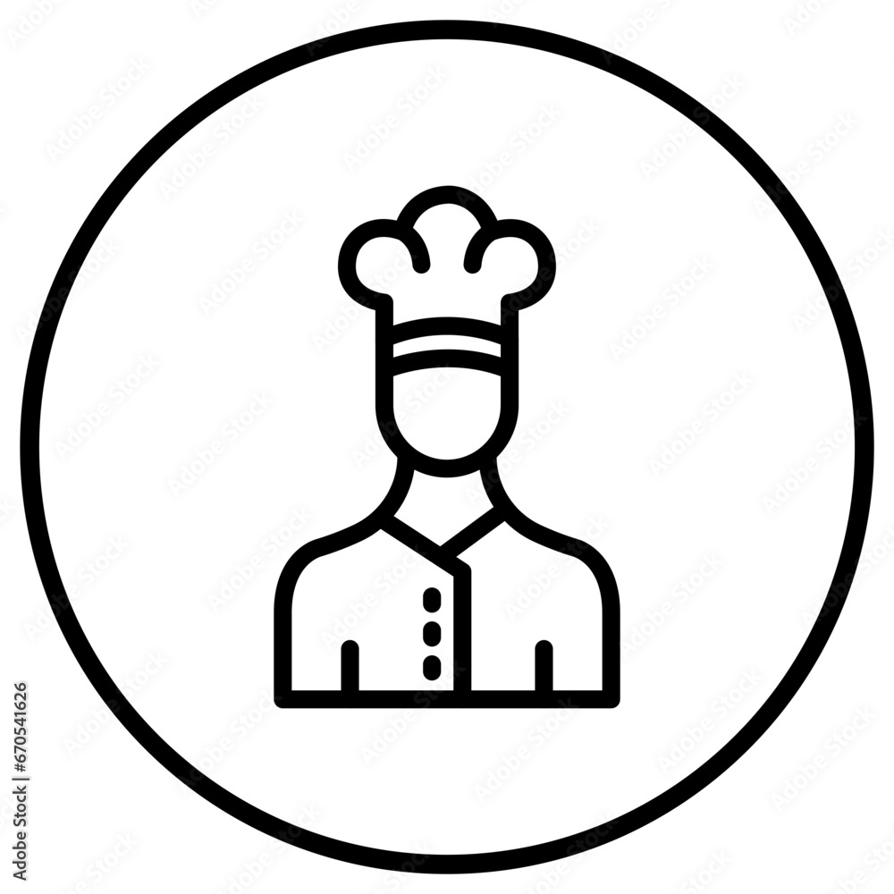 Chef Vector Icon Design Illustration Chef Vector Icon Design Illustration