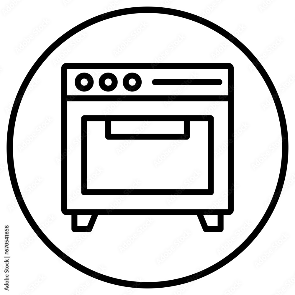 Oven Vector Icon Design Illustration Oven Vector Icon Design Illustration