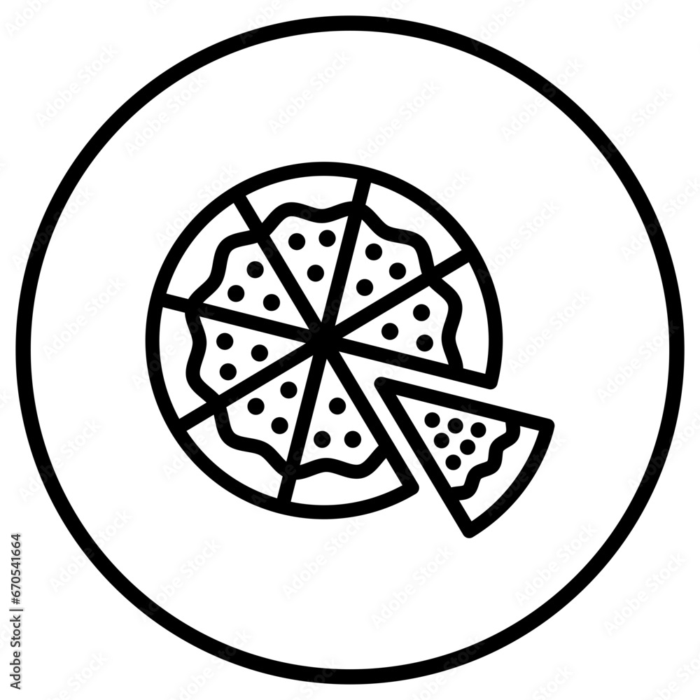 Pizza Vector Icon Design Illustration Pizza Vector Icon Design Illustration