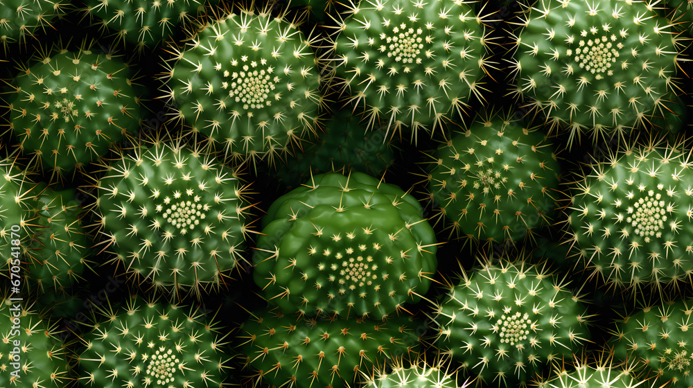 Cactus texture with sharp needle clusters pattern Cactus texture with sharp needle clusters pattern