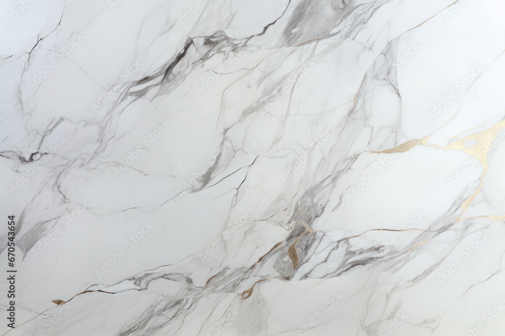 Elegant white marble texture with silver veins suitable for sophisticated backgrounds.