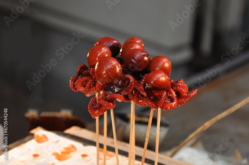 Delicious and tasty baby octopus