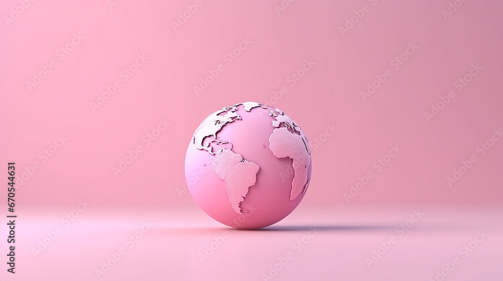 Pink Themed World Cancer Day Concept with Space for Text Pink Themed World Cancer Day Concept with Space for Text