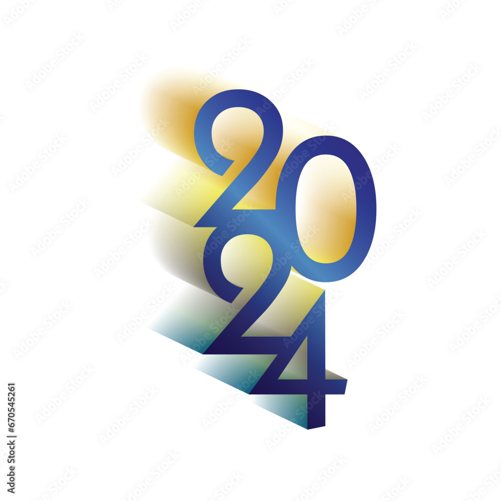 2024 Happy New Year text typography vector design 2024 Happy New Year text typography vector design
