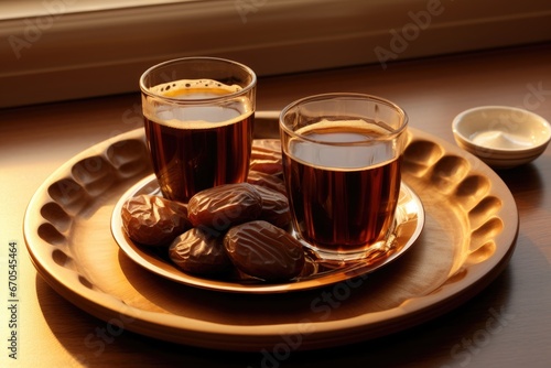 Traditional Arabian Tea and Dates