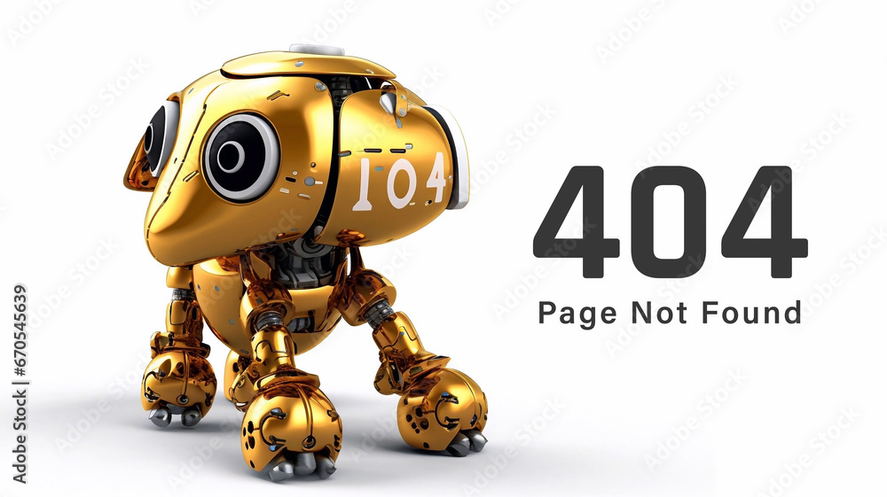 404 error page template for website. Page not found