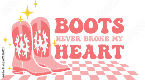 Western Valentine Sublimation Illustration