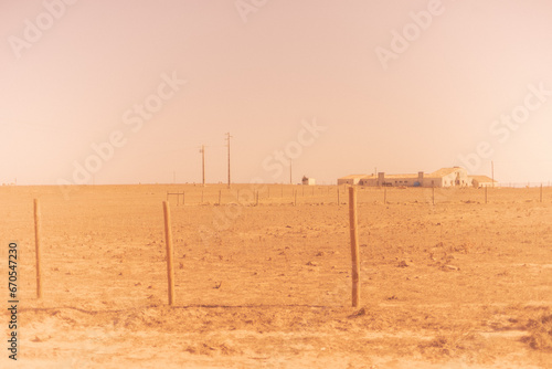 wind farm in the desert photo