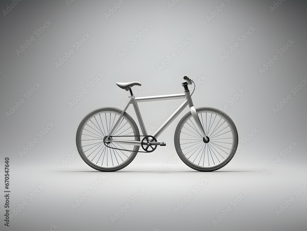 A realistic 3D bicycle isolated on white background, Ai generated eco friendly bicycle, Isolated bicycle on a lighter background A realistic 3D bicycle isolated on white background, Ai generated eco friendly bicycle, Isolated bicycle on a lighter background