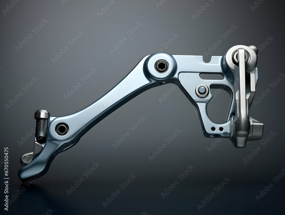 Obraz premium Different parts of a bicycle, chain, seat, disk brake, tire, handle and other parts of a bicycle