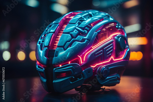 Fantasy futuristic neon brain © Mahdi Langari