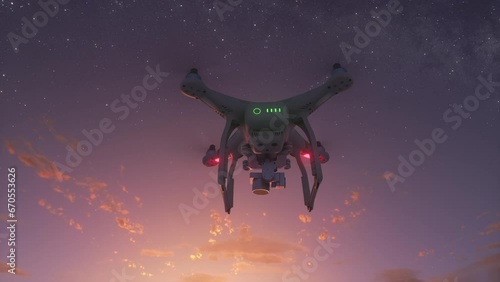 Airplane Take Off Aerial Drone Footage - Close Flight. Sunset or Sunrise.