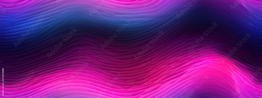 Obraz premium Seamless purple violet pink blue black abstract color gradient wave background grainy texture banner website header poster design