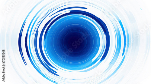 Circles with blue lines, different tones on white background, texture
