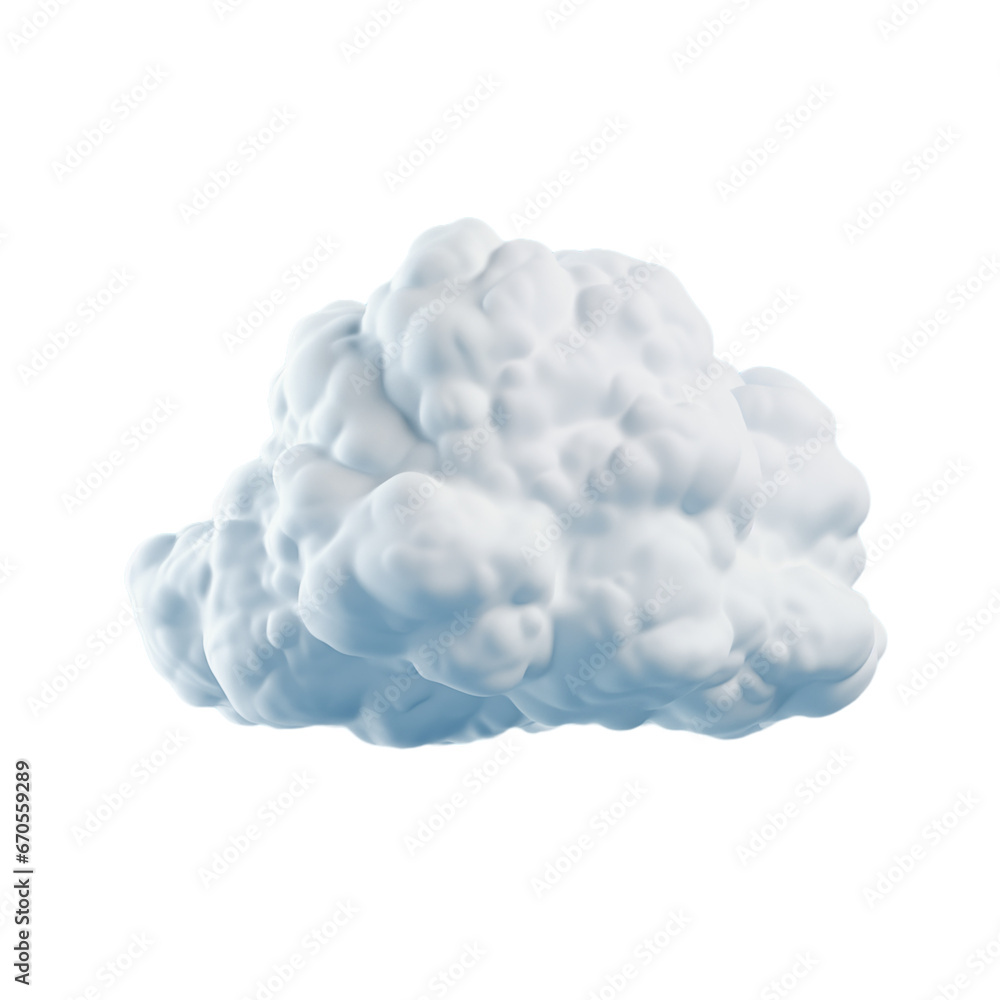 White realistic white cloud isolated transparent, Generative AI White realistic white cloud isolated transparent, Generative AI