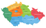 Regions of the Czech Republic with capital cities.