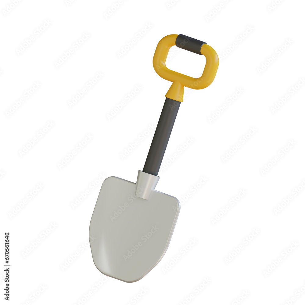 3D Model of Shovel with Sturdy Design to Facilitate Soil Handling Tasks.
3d illustration, 3d element, 3d rendering. 3d visualization isolated on a transparent background 3D Model of Shovel with Sturdy Design to Facilitate Soil Handling Tasks.
3d illustration, 3d element, 3d rendering. 3d visualization isolated on a transparent background