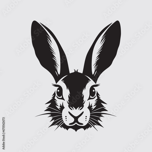 Rabbit Head Image Vector, illustration of a rabbit