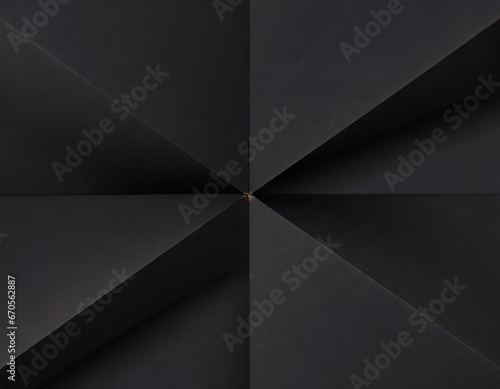 folded black paper background copy space