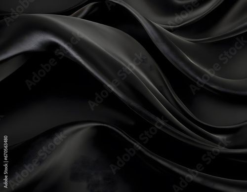 black silk fabric 