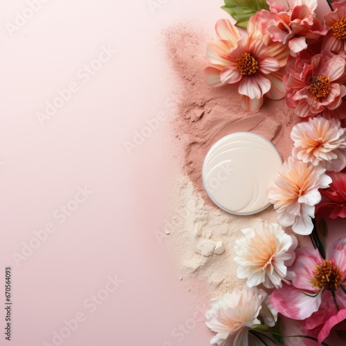 Hygienic Beauty and Care: Skin Care and Make-Up Products on White for Ecommerce