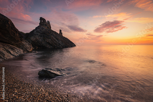 Gorgeous Morning At Black Castle Beach, Wicklow, Ireland  photo