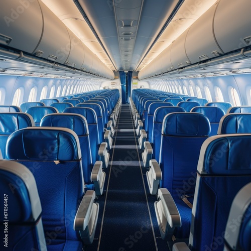 Empty Airline Plane Waiting For Passengers on Tarmac