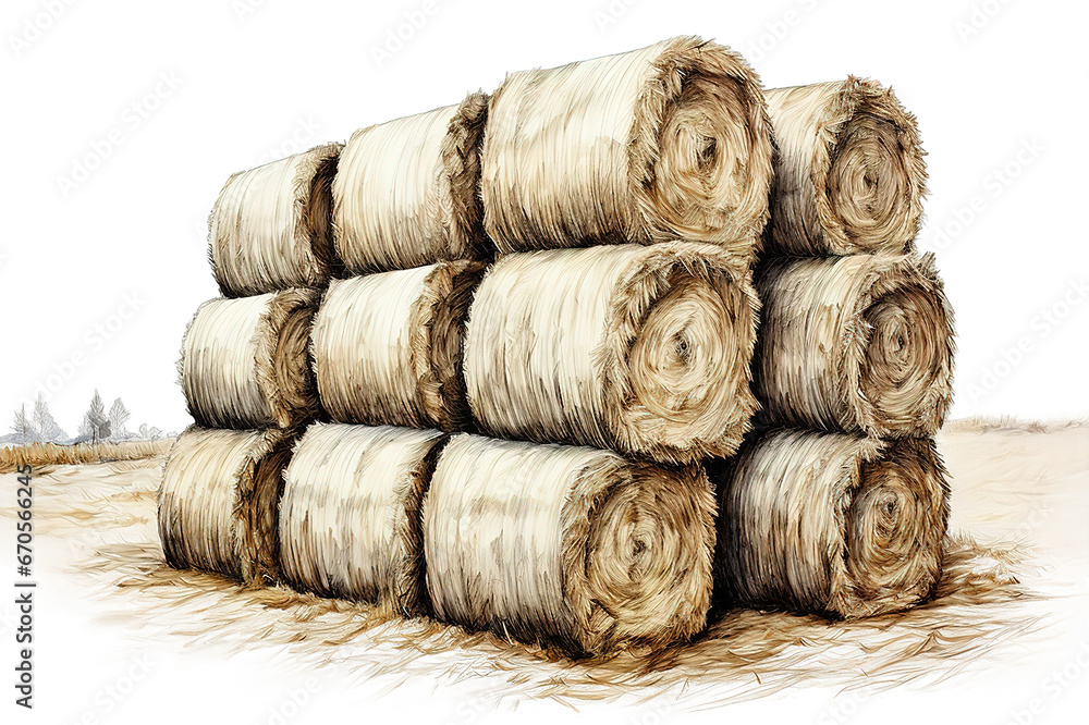 Hank of jute twine lying it is horizontally isolated on a Transparent background. Generative AI Hank of jute twine lying it is horizontally isolated on a Transparent background. Generative AI