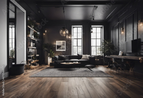 Wallpaper Mural modern living room Torontodigital.ca