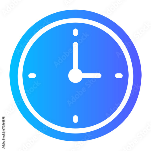 clock gradient icon