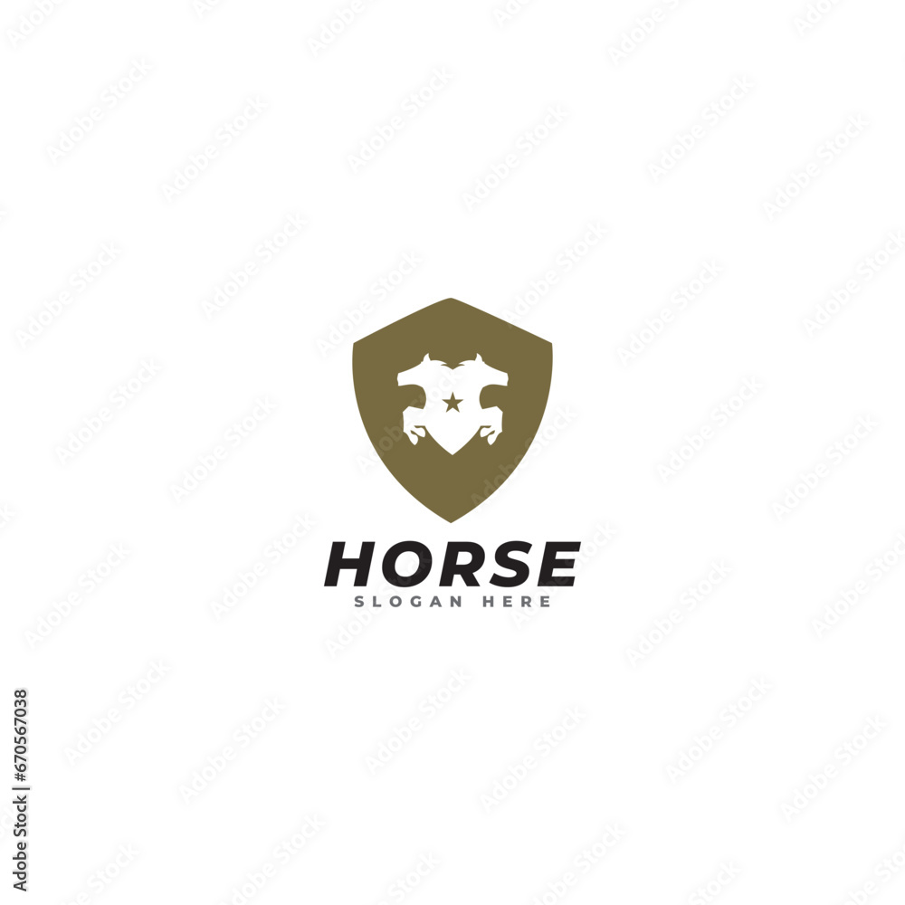 horse logo icon vector template.