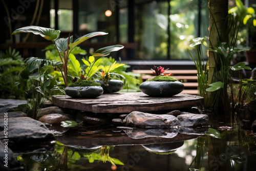 Tranquil Zen Meditation Garden - Generatie Ai
