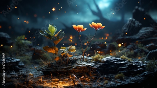 Winter Galaxy Overlay: Nature's Time Delay in Space