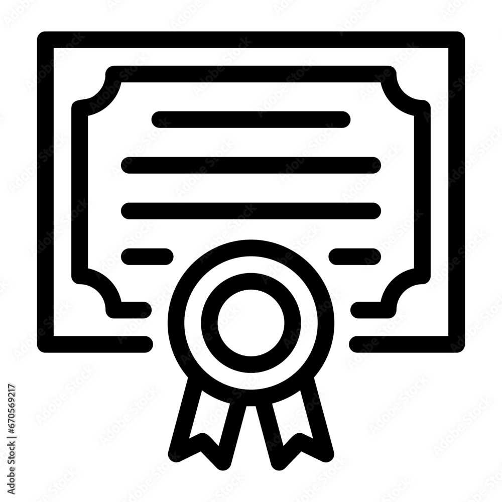 certification line icon certification line icon
