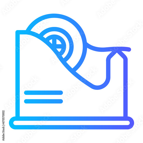 tape dispenser gradient icon