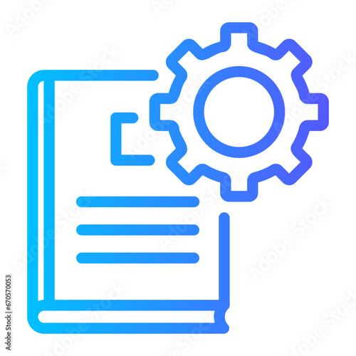 guidebook gradient icon