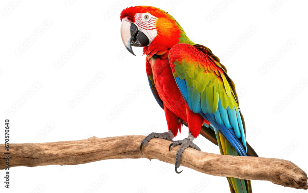 Brilliant Scarlet Macaw Bird Transparent PNG