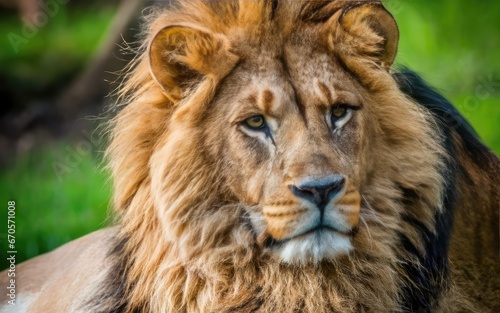 Могучий лев наблюдает за львицами, которые готовы к охоте © Сергей Стельченко