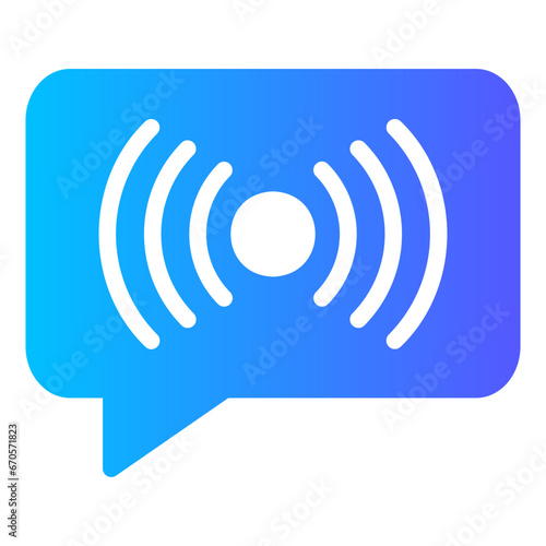 Wallpaper Mural chat gradient icon Torontodigital.ca