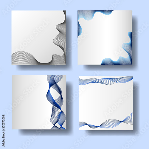 Mockup poster with shadow blinds from window. Mock up sheet paper. White empty blank. Realistic reflected shadow on wall. Overlay effect. Shade jalousie