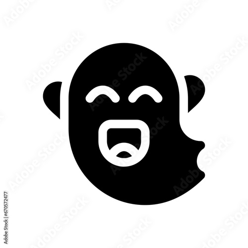 ghost glyph icon