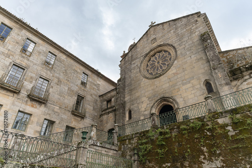View of the church and convent of San Francisco in the city of Pontevedra, in Galicia, Spain. photo